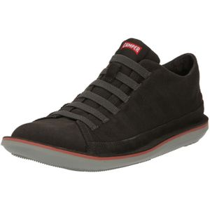 Campervoor mannen. 36791-070 Kever grijs leren sportschoenen (43), Leer, Plat, 1 tot 3 cm, Veters, Casual