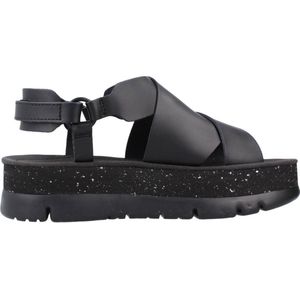Camper - Oruga Up - Sandalen - Zwart - Leer