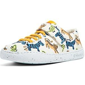 Camper Unisex Kid's Peu Touring Kids-k800376 Sneaker, Wit Oranje, 35 EU