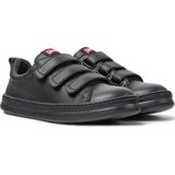 Camper - Runner Four - Kinderschoenen - Zwart - Leren en Textiel - Klittenbandsluiting
