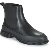 Camper - Pix - Enkellaarsjes - Zwart - Leren