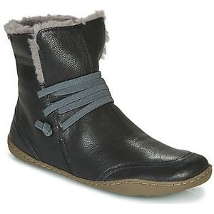 Camper, Stijlvolle Leren Booties Zwart, Dames, Maat:37 EU