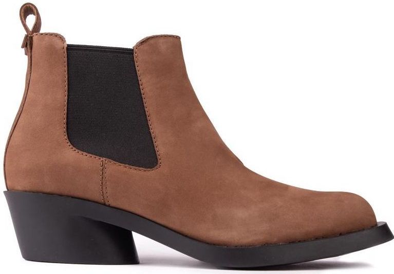 Camper - Bonnie - Booties - Bruin - Nubuck - Damesenkellaarsjes