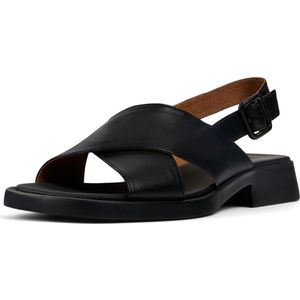 Camper - Dana - Sandalen - Zwart - Leren - Flat