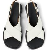 Sandalen - Dana - Effen - Leer - Platte Hak