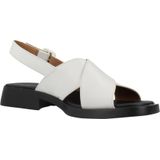 Sandalen - Dana - Effen - Leer - Platte Hak