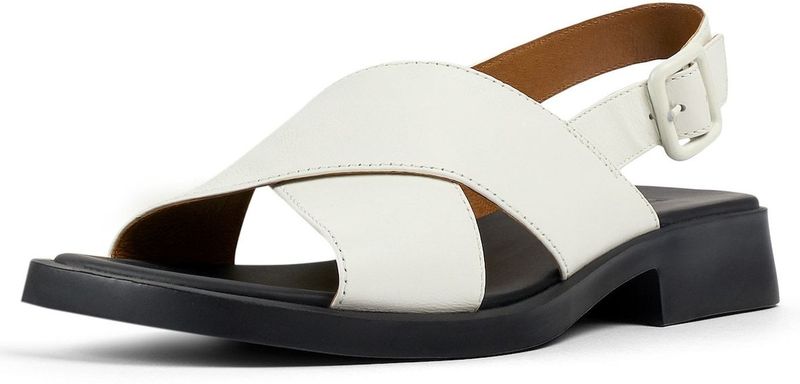 Sandalen - Dana - Effen - Leer - Platte Hak