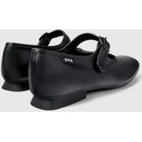 Casi Myra - Ballerina's - Zwart - Leer - Duurzaam