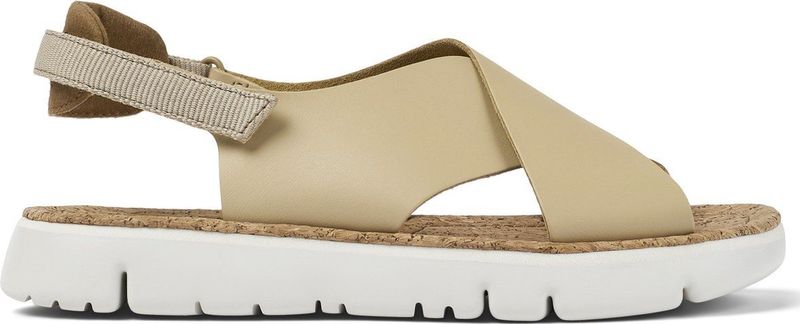 Camper - Oruga K200157 - Sandalen - Middenbeige - Bovenmateriaal: Rundleer