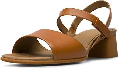 Sandalen - Katie - Leer - Effen - Blokhak - Velcro Sluiting