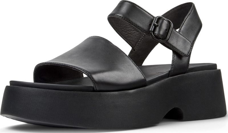 CAMPER - Tasha - Sandalen - Zwart - Anatomisch Gevormd Voetbed