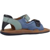 Camper - K800362-014 Sandalen - Blauw - Leer - Klittenband - Casual