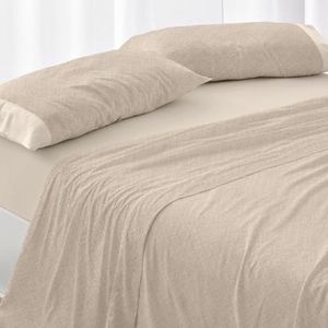 Burrito Blanco Beddengoedset voor bedden met 90 cm breedte (+ beschikbare maten), polyester, 50% katoen, 50% katoen, design 042, rotankleur (90 x 190/200 cm)