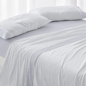 Burrito Blanco | Beddengoedset, bed met 105 cm (+ maten verkrijgbaar), 100% katoen, design 624, kleur blauw (105 x 190/200 cm)