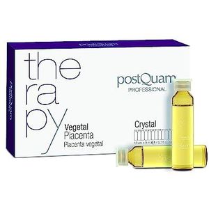 PostQuam - Verpakking met plantaardige placenta voor het haar, stimuleert de doorbloeding en voorkomt haaruitval, 12 ampullen van 9 ml