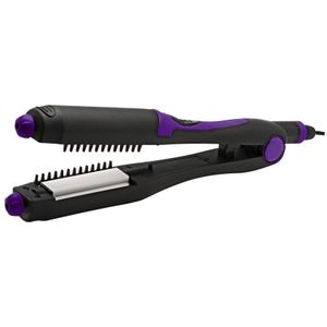 Italian Design - Verwisselbaar Toverstrijkijzer - Zwart en Paars - Professionele Stijltang - 4 Stijlen