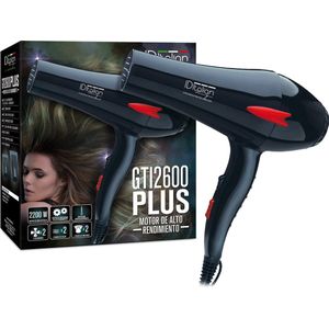ID Italian - IDET2600PLUS - Haardroger - Zwart, Rood - 2200 W