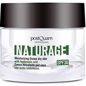 Postquam - Naturage | 100% natuurlijke gezichtscrème met hyaluronzuur en zonnebrandcrème SPF 30 voor de droge huid - 50 ml