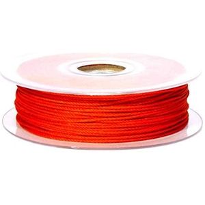Matsa 100 m macramékoord, 1 mm, Chinese knopen, van polyester, voor armbanden, halskettingen, gevlochten, DIY, knutselwerk, parels, donkerroze, uniek