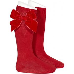 Condor Kniesokken m. Vlinderdas - Rood - Condor - 3-6 mnd - Sokken