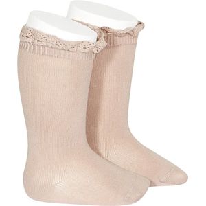 Condor Kniesokken m. Veter - Roze - Condor - 6-12 mnd - Sokken