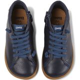 Sneakers - Effen - Leer - Ronde Neus - Snoersluiting