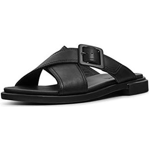CAMPER Edy-k201384 platte damessandaal, zwart, 35 EU