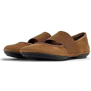 Camper Right Nina platte ballerina's voor dames, Camel Brown