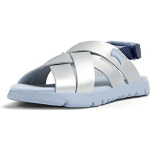 Camper Oruga Kids-k800430 Platte sandalen voor meisjes, grijs, 33 EU