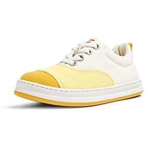 Sneakers - Wit - Geel - Canvas - Rubber Zool