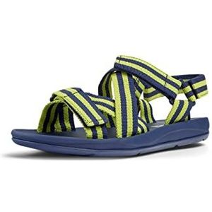 Campervoor mannen. K100781-008 Bijpassende sandalen blauw, groen (44), Plat, Klittenband, Casual, Strandkleding