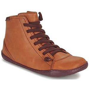 Enkellaarsjes - Zwart - Leer - Plat