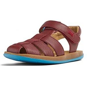 Camper Bicho 80177 T-Strap sandalen voor jongens, bordeauxrood 070, 31 EU