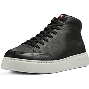 Camper - Runner K21 - Enkellaarsjes - Zwart - Kalfsleer - OrthoLite® Recycled™ Voetbed