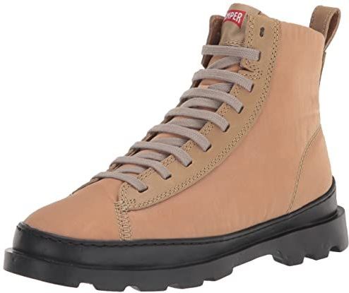 Camper - Brutus - Enkellaarsjes - Beige - Stof en Leer - Gerecycled PrimaLoft®