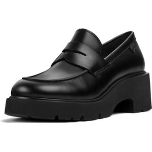 Camper, Schoenen, Dames, Zwart, 39 EU, Leer, Leren Mocassins Milah