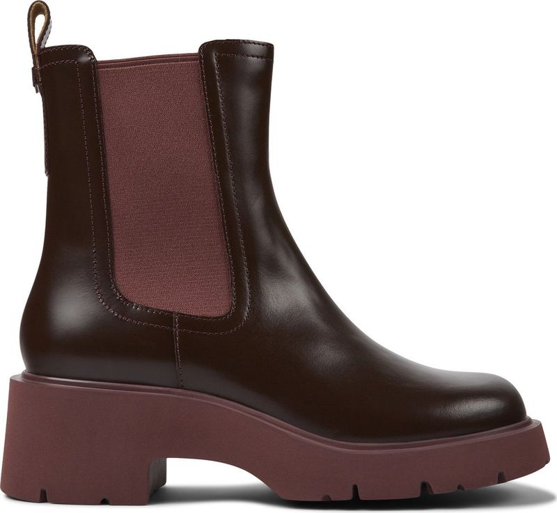 Chelsea - Milah - Boots - Color-Blocking - Glad Leer - Met Plateau