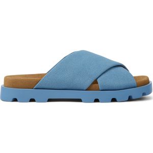 CAMPER Brutus-k201322 Flat Sandaal voor dames, blauw, 35 EU