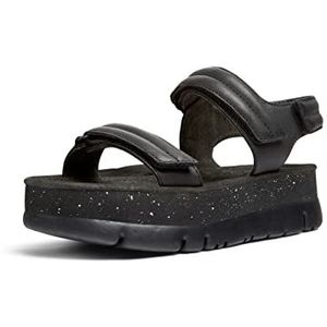 Camper Oruga Up Sandal voor dames, zwart, 38 EU, zwart, 38 EU