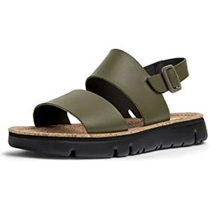 CAMPER Oruga platte sandalen voor dames, Donkergroen