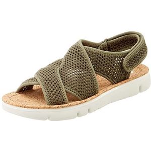 Camper Slingback platte sandaal voor dames, Medium Groen, 42 EU