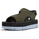 Camper - Chenille Up-k201544 - Damessandalen - Groen - Lyocell - Haaksluiting