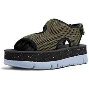 Camper - Chenille Up-k201544 - Damessandalen - Groen - Lyocell - Haaksluiting