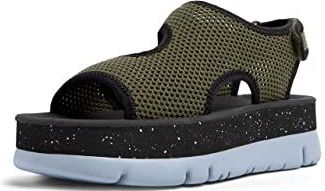 Camper - Chenille Up-k201544 - Damessandalen - Groen - Lyocell - Haaksluiting