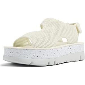 CAMPER Oruga Up Sandalen voor dames, Wit naturel, 36 EU