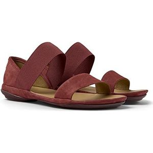 CAMPER Dames Right Nina Flat Sandal, bordeaux, 36 EU
