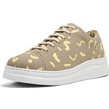 Sneakers - Beige - Canvas - Abstract Geel Patroon