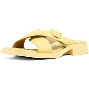 Camper Dana Flat Sandal, Lt/Pastel Yellow, 38 EU, Lt Pastel Geel, 38 EU