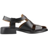 Merk - Model - Sandalen - Effen - Leer - Blokhak