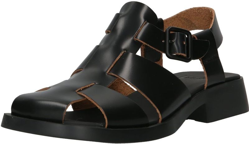 Merk - Model - Sandalen - Effen - Leer - Blokhak